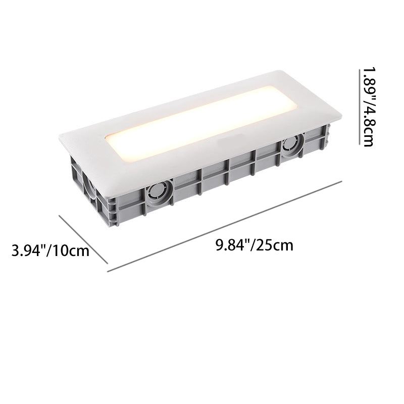 PC PS Rectangular Recessed Outdoor Light