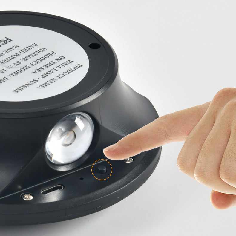 Rechargeable Battery Magnetically Round Wall Lamp