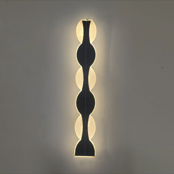 Aluminum Acrylic Strip Wave Outdoor Light