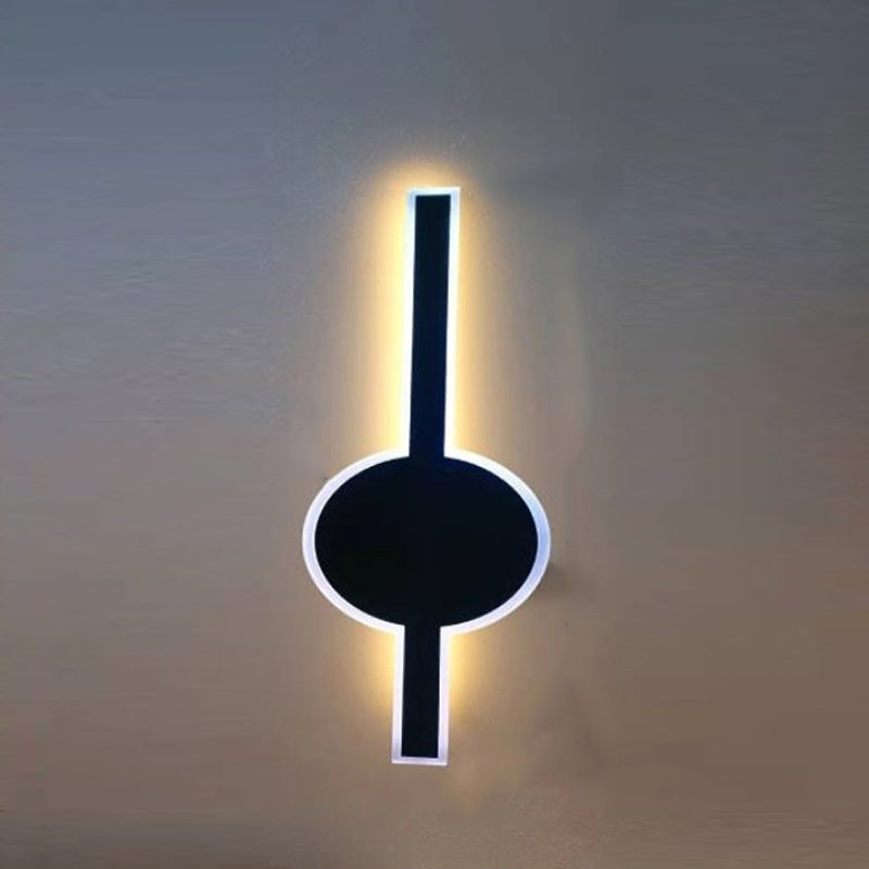 Aluminum Acrylic Strip Wave Outdoor Light