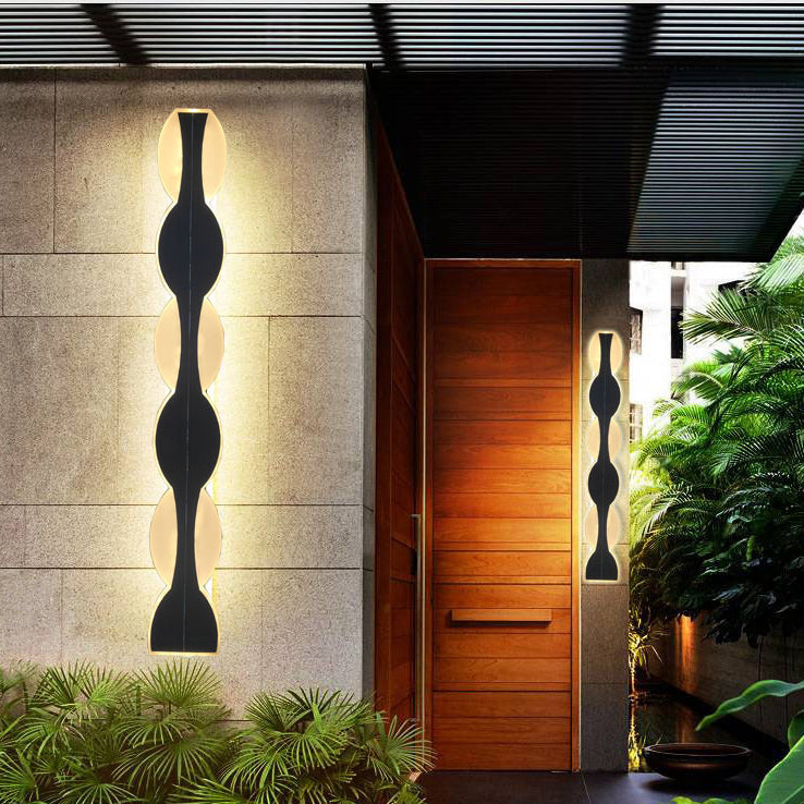 Aluminum Acrylic Strip Wave Outdoor Light