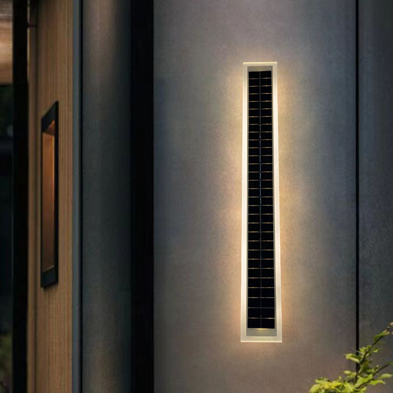 Aluminum Acrylic Strip Wave Outdoor Light