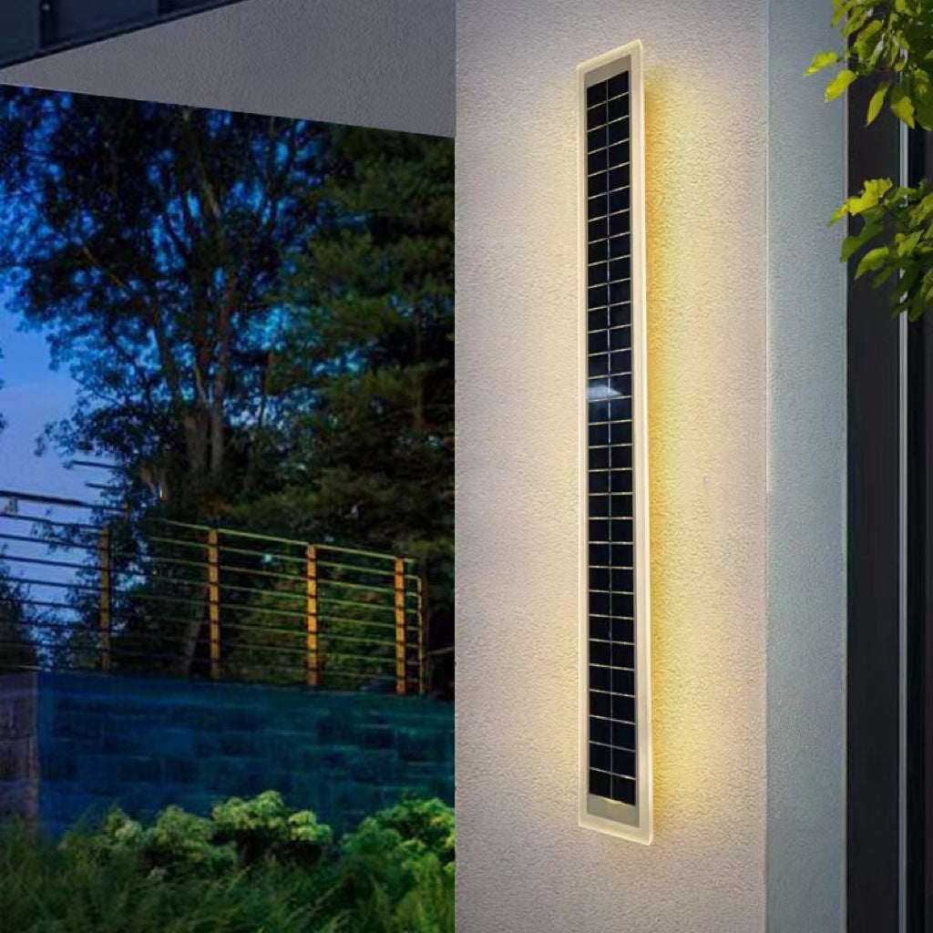 Aluminum Acrylic Strip Wave Outdoor Light