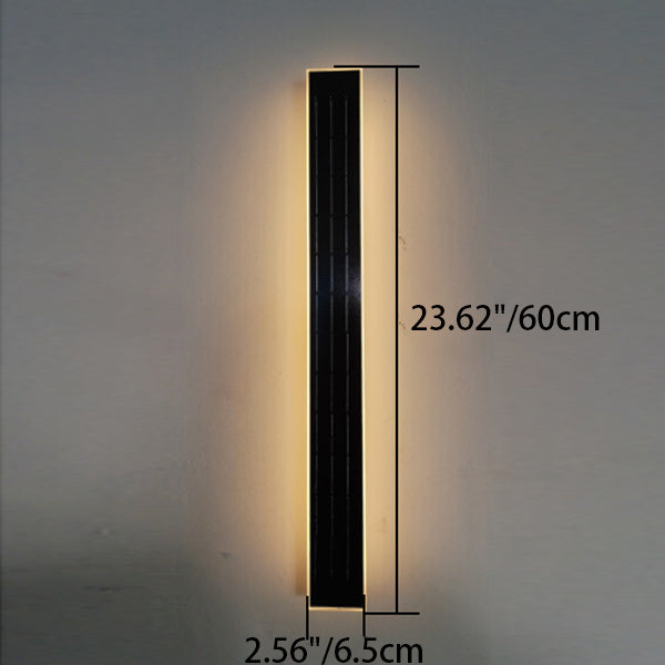 Aluminum Acrylic Strip Wave Outdoor Light