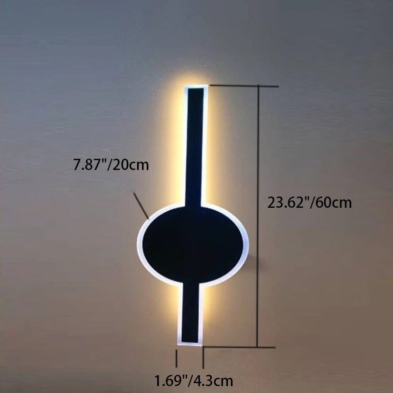 Aluminum Acrylic Strip Wave Outdoor Light