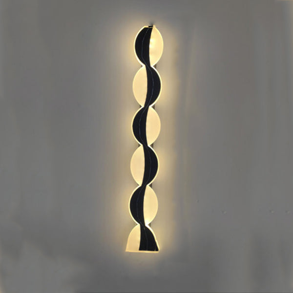 Aluminum Acrylic Strip Wave Outdoor Light