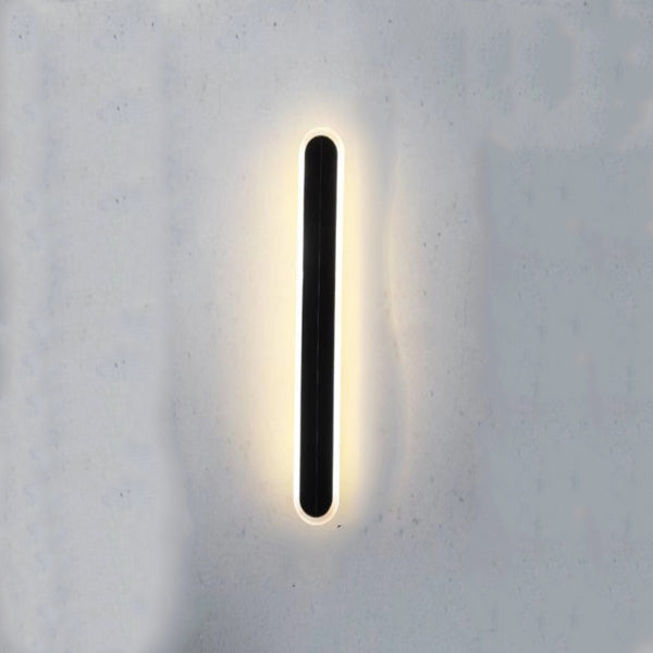 Aluminum Acrylic Strip Wave Outdoor Light