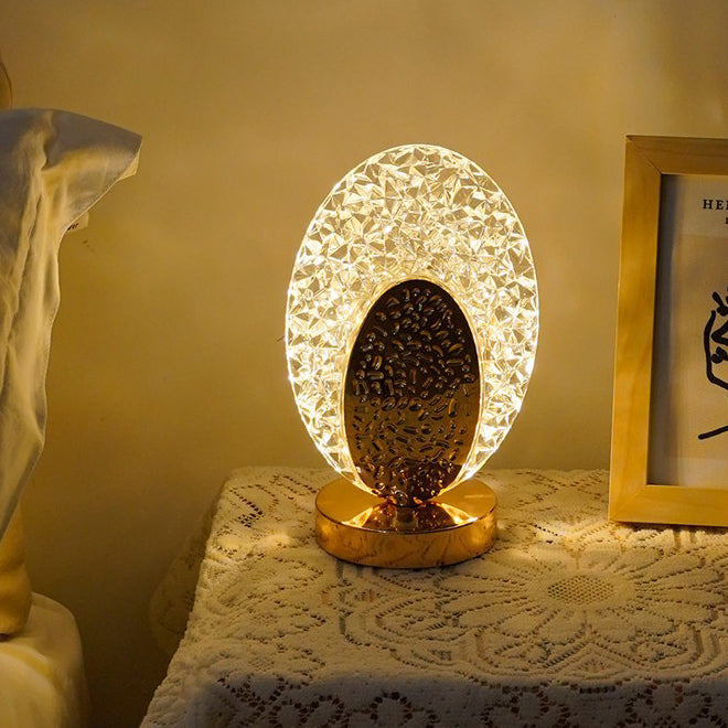 Rechargeable Acrylic Metal Shell Table Lamp