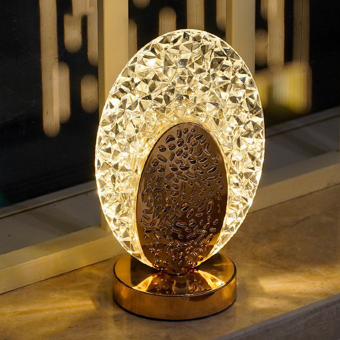Rechargeable Acrylic Metal Shell Table Lamp