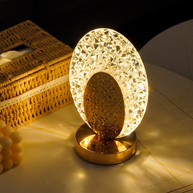 Rechargeable Acrylic Metal Shell Table Lamp