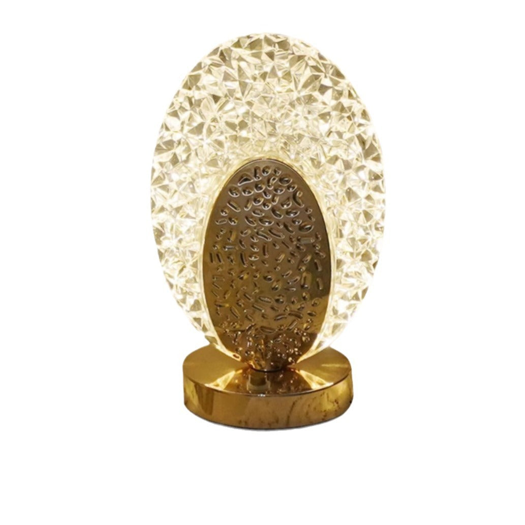 Rechargeable Acrylic Metal Shell Table Lamp