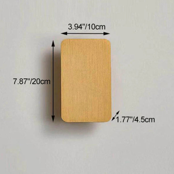 Aluminum Rectangular Flat Panel 2-Light Wall Lamp