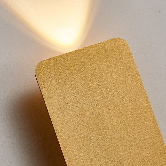 Aluminum Rectangular Flat Panel 2-Light Wall Lamp