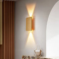 Aluminum Rectangular Flat Panel 2-Light Wall Lamp