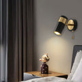 Plated Cylindrical Reading Wall Lamp