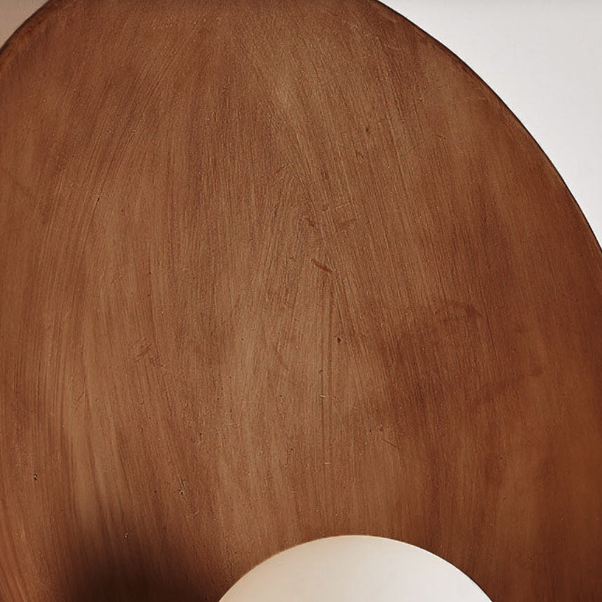 Round Iron Resin Wall Lamp