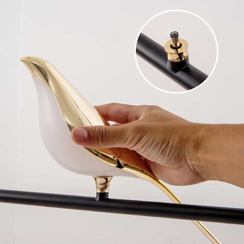 Zinc Alloy Acrylic Bird Wall Lamp