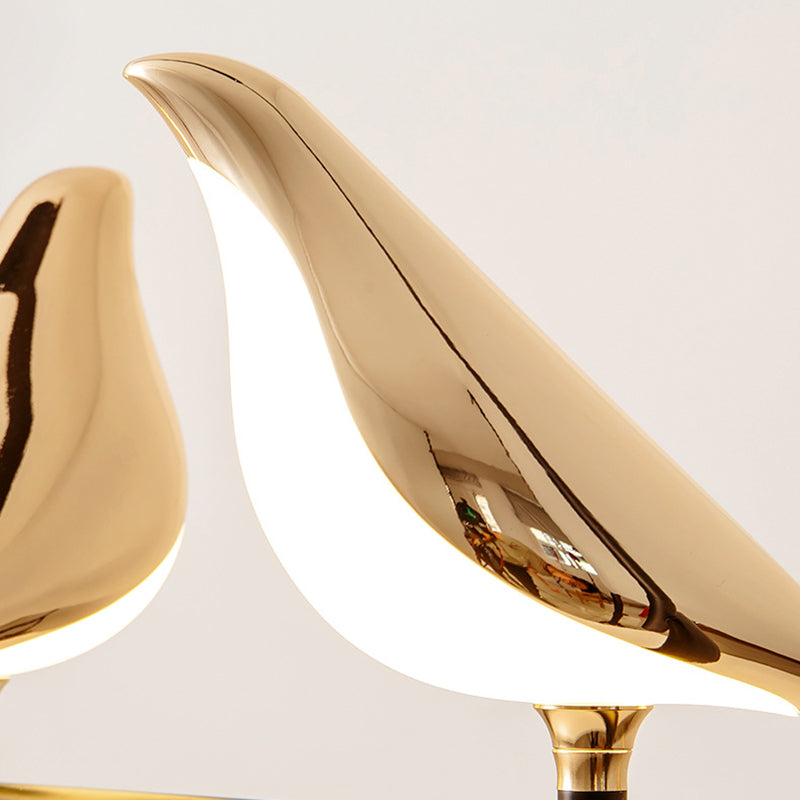 Zinc Alloy Acrylic Bird Floor Lamp