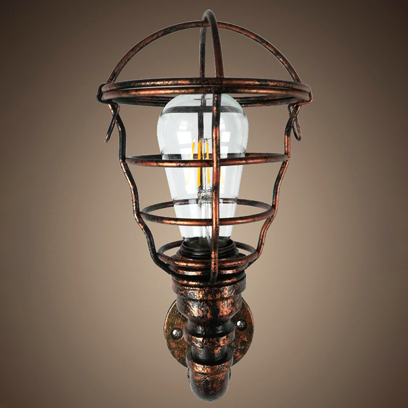 Iron Water Pipe Wall Lamp