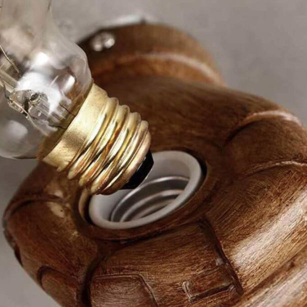 Fist-shape Iron Resin Living Wall Lamp