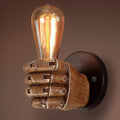 Fist-shape Iron Resin Living Wall Lamp