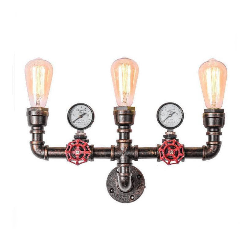 Metal Pipe 2/3 2-Light Wall Lamp