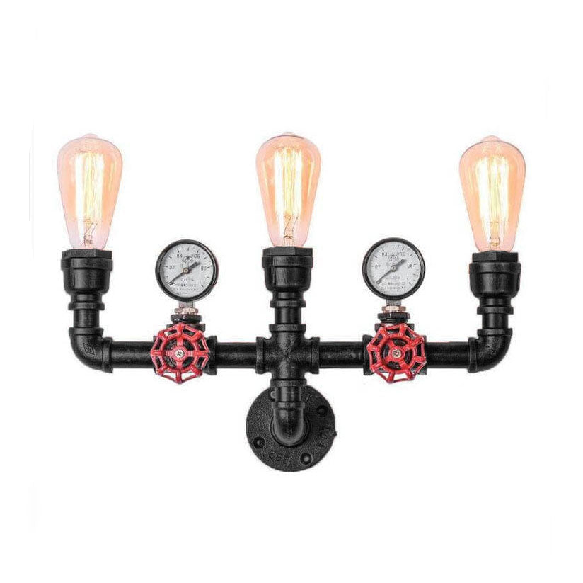 Metal Pipe 2/3 2-Light Wall Lamp