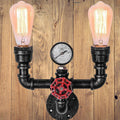 Metal Pipe 2/3 2-Light Wall Lamp