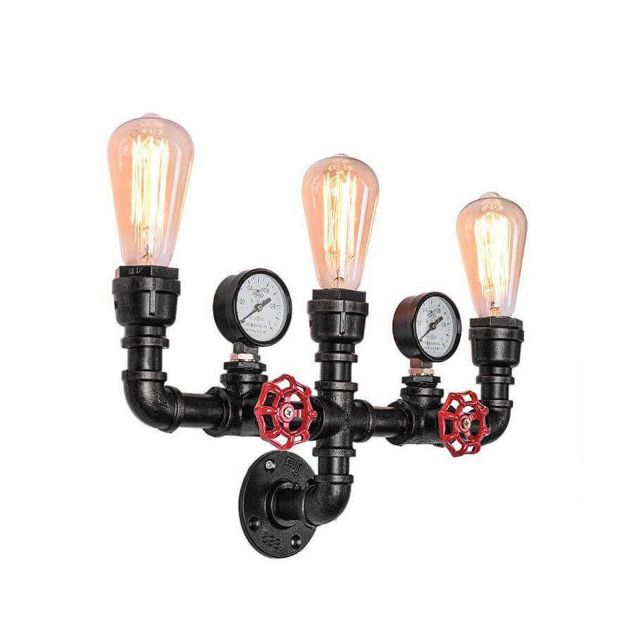 Metal Pipe 2/3 2-Light Wall Lamp