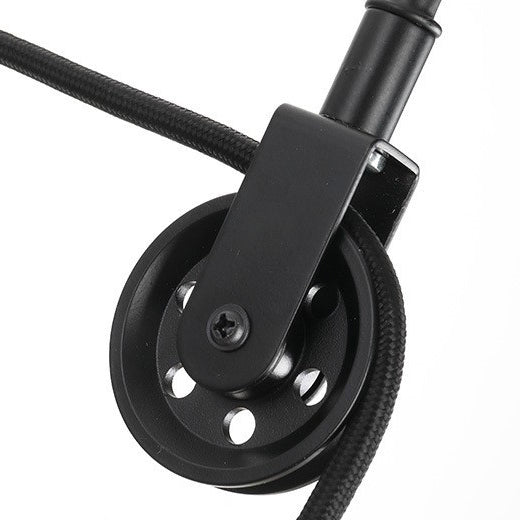 Wrought Iron Pulley Wall Lamp