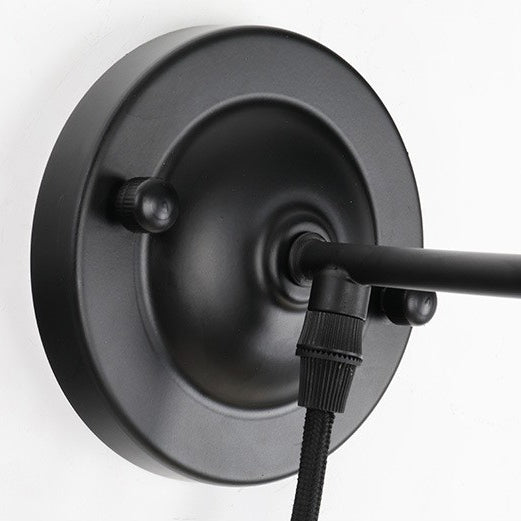 Wrought Iron Pulley Wall Lamp