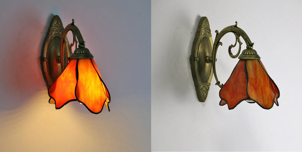 Petals Stained Glass Wall Lamp