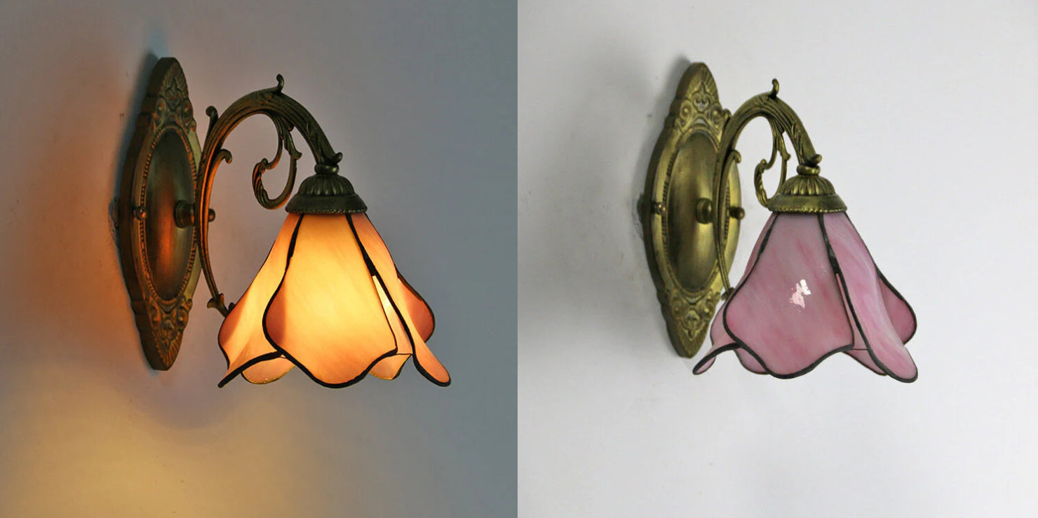Petals Stained Glass Wall Lamp