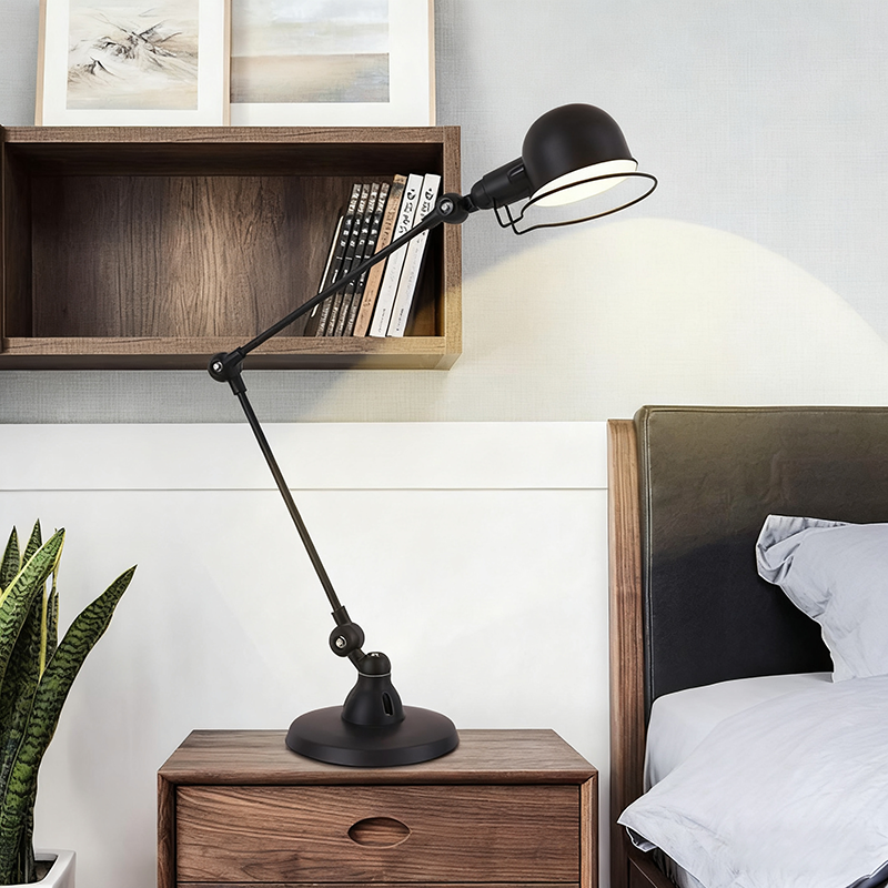 Iron Mechanical Long Arm Table Lamp