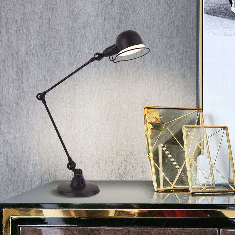 Iron Mechanical Long Arm Table Lamp