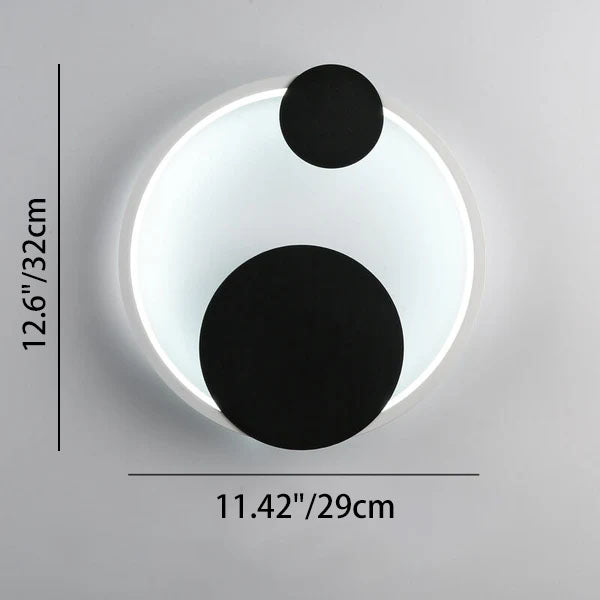 Oval Round Ring Wall Lamp