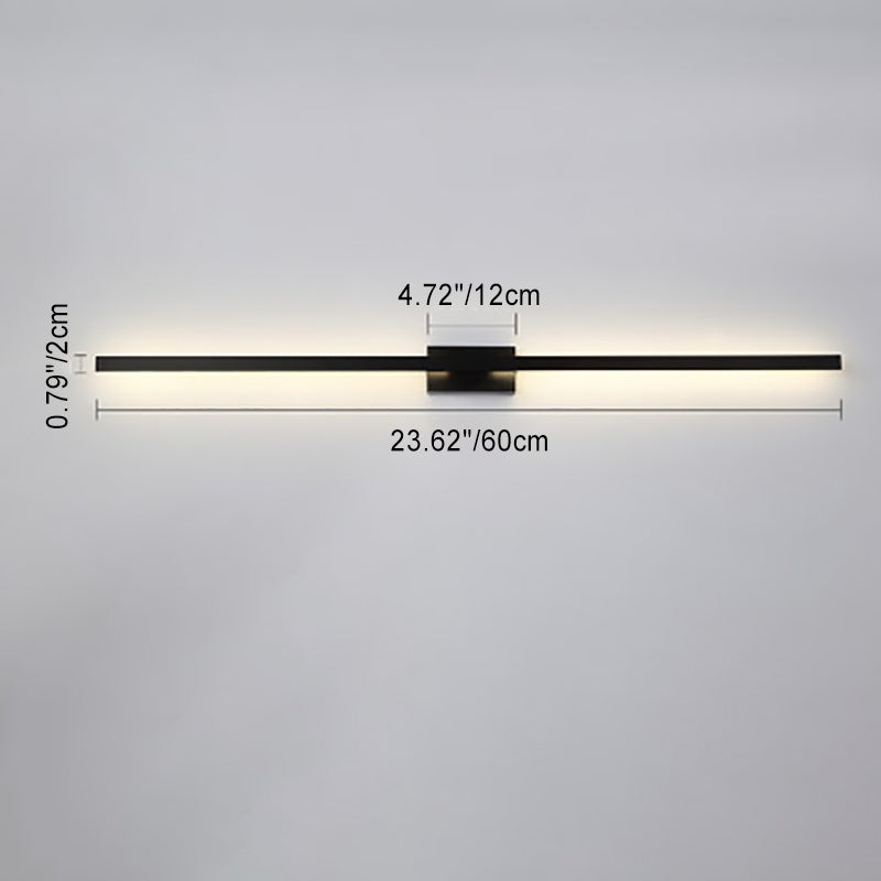 Long Strip Square Pole Wall Lamp