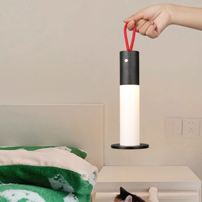Portable Carrying Cord Cylinder Table Lamp