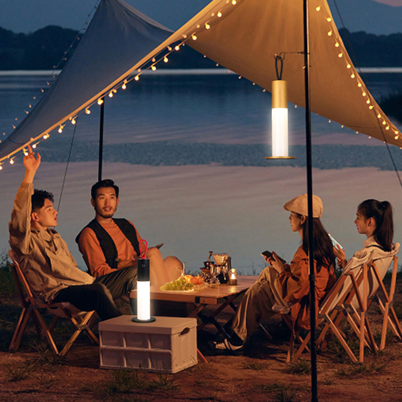 Portable Carrying Cord Cylinder Table Lamp