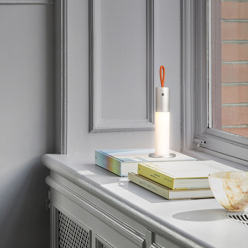 Portable Carrying Cord Cylinder Table Lamp