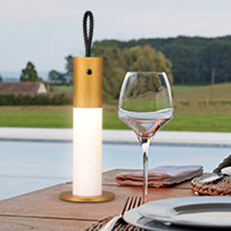 Portable Carrying Cord Cylinder Table Lamp