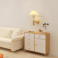 Round Cylinder Pleated Fabric Wall Lamp