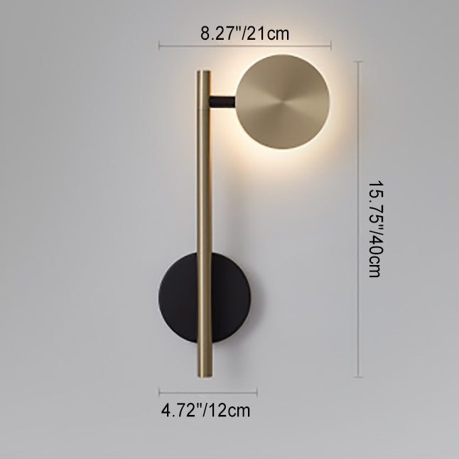 Rotatable Long Cylinder Round Wall Lamp