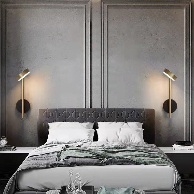 Rotatable Long Cylinder Round Wall Lamp