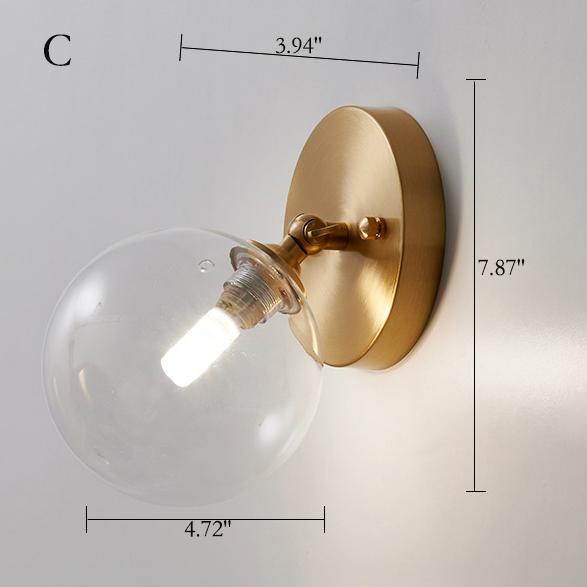 Glass Magic Bean Wall Lamp