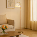 Japanese Vintage Flower Solid Floor Lamp
