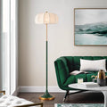 Contemporary Retro Fabric Metal Floor Lamp