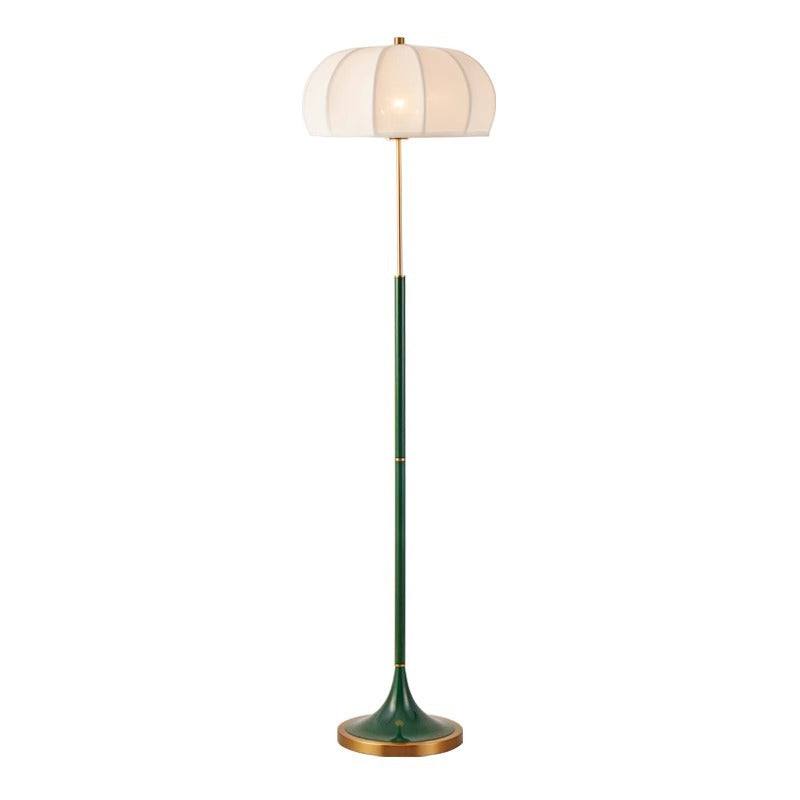 Contemporary Retro Fabric Metal Floor Lamp