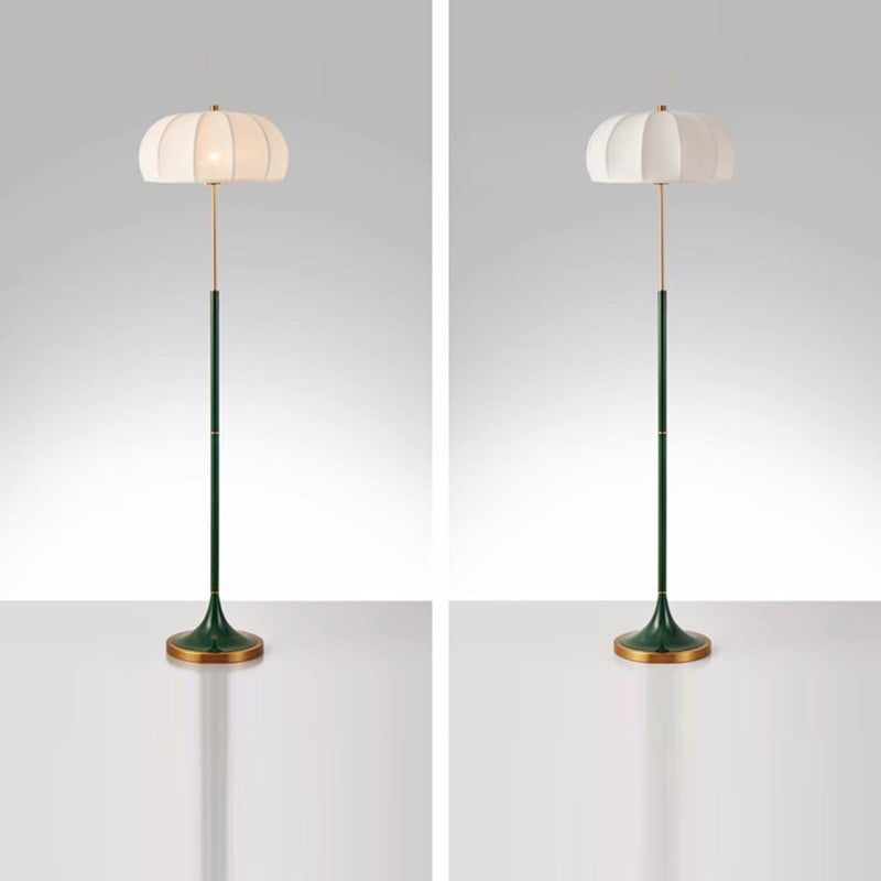 Contemporary Retro Fabric Metal Floor Lamp