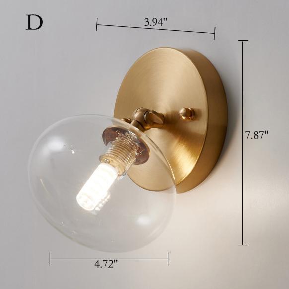 Glass Magic Bean Wall Lamp